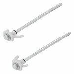 Zelthering 20cm Metall schraubbar mit Kunststoffhaken 6 Stuck im Polybeutel