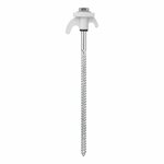 Zelthering 20cm Metall schraubbar mit Kunststoffhaken 6 Stuck im Polybeutel