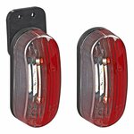 Breitenleuchte LED rot weiß links