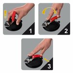 Saugnapfhalterung mit Ring + 2 S-Haken