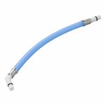 Flexibler Schlauchanschluss 25 cm blau 45 Tull im Polybeutel