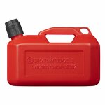 Kanister 5L Kunststoff rot UN-gepruft (niedriges Modell)