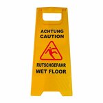 Warnschild Vorsicht rutschiger Boden