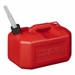 Kanister 10L Kunststoff rot UN-gepruft (niedriges Modell)