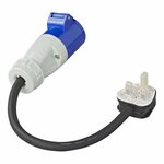 Verlangerungskabel 40cm 3x2 5mm² von UK-Stecker auf CEE