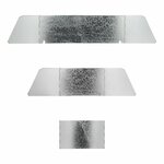 Kochwindschutz 3-teilig Stahl klappbar + ausziehbar 38 5 73 x 27 x 24 cm
