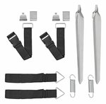 Sturmgurt-Set 2x 3 m mit Schnellverschluss 2x 50 cm