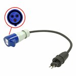 Verlangerungskabel 40cm 3x1 5mm² von Schweizer Stecker auf CEE