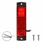 Begrenzungsleuchte 12 24V rot 126x30mm LED