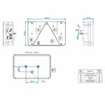 Rucklicht 6 Funktionen 218x140mm links