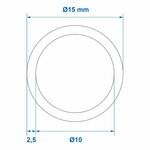 Trinkwasserschlauch blau 5 00M  dia 10x15mm