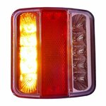 Rucklicht 4 Funktionen 98x105mm 14LED