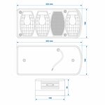 Rucklicht 6 Funktionen 222x100mm rechts