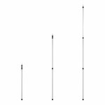Zeltstange Teleskop 3-teilig 106 - 280 cm