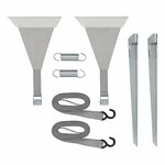 Sturmgurt-Set 2x 4 8m mit Spanngurtbefestigung fur Markisenschiene