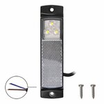 Begrenzungsleuchte 12 24V weiß 126x30mm LED