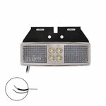 Begrenzungsleuchte 12 24V weiß 110x40mm LED mit Halter