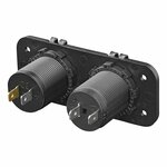 Unterputz-Montagesatz: 12V Steckdose + USB Schnellladegerat Typ A + C 2-fach 3A