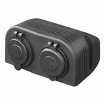 Aufputz-Set: 12V Steckdose + USB Schnelllader Typ A + C 2-fach 3A
