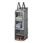 Organizer 4-Facher 34 x 34 x 96 cm mit Reißverschlussfach + 7 mm Keder