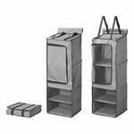 Organizer 4-Facher 34 x 34 x 96 cm mit Reißverschlussfach + 7 mm Keder