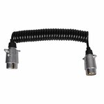 Spiralkabel 3 5M mit 2x Stecker 7-polig Metall