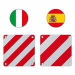 Flexible Markierungstafel 50 x 50 cm fur Italien Spanien 2 in 1
