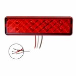 Rucklicht 12 24V 2 Funktionen 135x38mm LED mit Halter schwarz