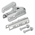 Kugelkupplung Stahl rund 35-50mm 1300kg gebremst