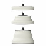 Hangelampe LED faltbar Silikon weiß dia 20cm