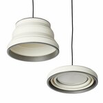 Hangelampe LED faltbar Silikon weiß dia 15cm