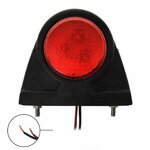 Breitenleuchte 12 24V rot weiß 101x82mm LED