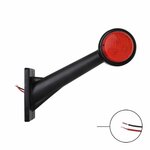Breitenleuchte 12 24V rot weiß 166x193mm LED rechts