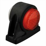 Breitenleuchte 12 24V rot weiß 101x82mm LED