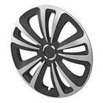 Radzierblendensatz Terra silber schwarz 15 Zoll 4-teilig im Displaykarton