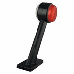 Breitenleuchte 12 24V rot weiß 166x193mm LED links