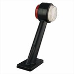 Breitenleuchte 12 24V rot weiß 166x193mm LED rechts