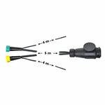 Kabelsatz 5M mit 13-poligem Stecker und 2x 5-poligem Stecker + 4M DC