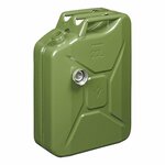 Kanister 20L Metall grun mit magnetischem Schraubverschluss UN-TuV GS gepruft