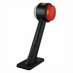 Breitenleuchte 12 24V rot weiß orange 166x193mm LED links
