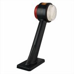 Breitenleuchte 12 24V rot weiß orange 166x193mm LED rechts