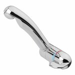 Mischbatterie Style 3000 12V  dia 27 mm gebogener Auslauf