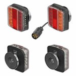 Anhangerbeleuchtungsset LED mit Magneten 7 5+2 5M Kabel