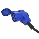 CEE Verlangerungskabel 25M mit abgewinkeltem Kontraststecker + Schukosteckdose 3x2 5mm²