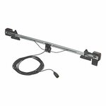 Metall-Lichtleiste 140-200cm ausziehbar + 12M Kabel