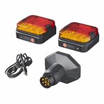 Ruckleuchten-Set LED auf Magnet kabellos (Bluetooth) 7-polig