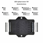 LED-Lichtprozessor 12V fur Anhanger