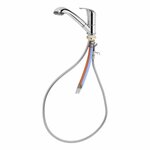 Mischbatterie Keramik Kama mit ausziehbarer Brause Julia Durchmesser 33 mm Chrom im Karton