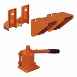 Hydraulischer Caravanheber mit Wasserwaage fur Doppelachse