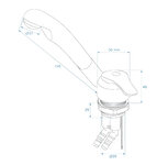 Mischbatterie Keramik Samba  dia 39 mm Chrom